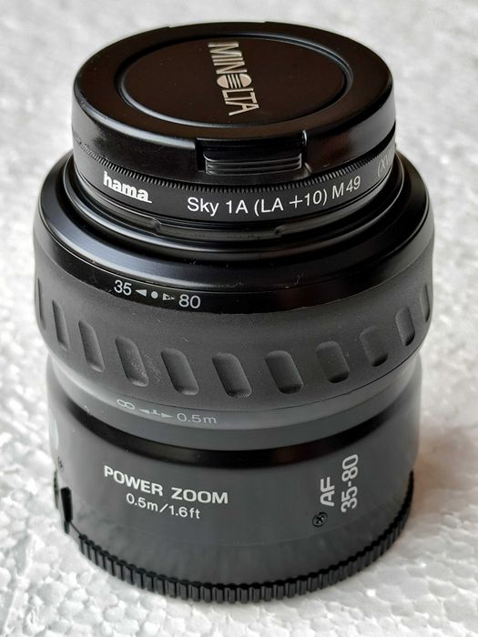 obiectiv Minolta AF 35-80 JAPAN,filtru Hama camera foto video aparat