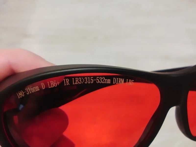 Ochelari de protecție laser, lungime de undă 200–540 nm