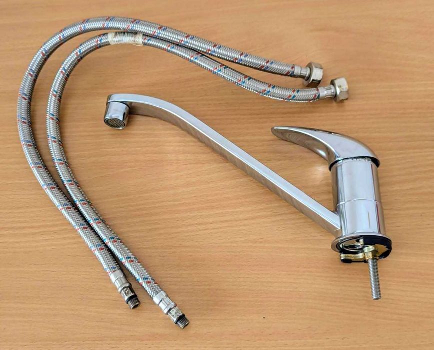 Италианска кръгла мивка 44х20 и смесител