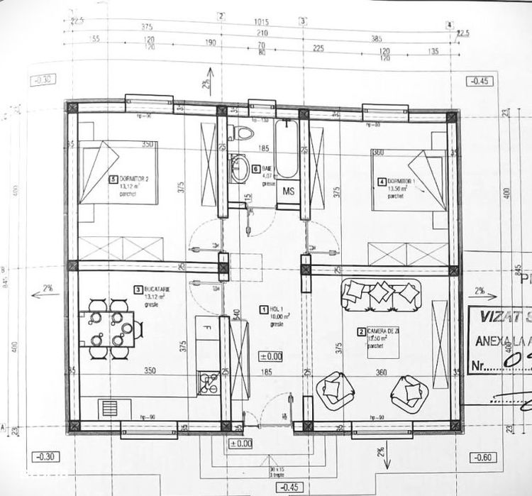 Casa parter de vanzare in Erbiceni – 67 mp utili | Teren 500 mp | Fr