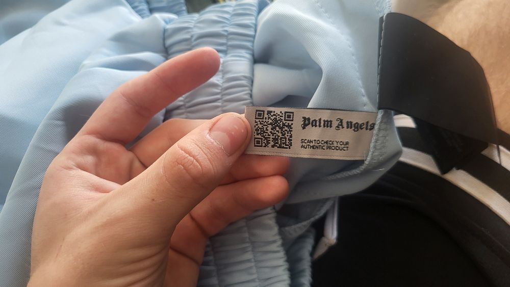 Pantaloni scurti Palm Angels baby blue