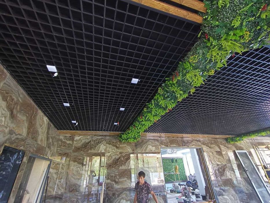 Грильято потолок | Грилято | сеточный потолок | клеточный | Grilyato |