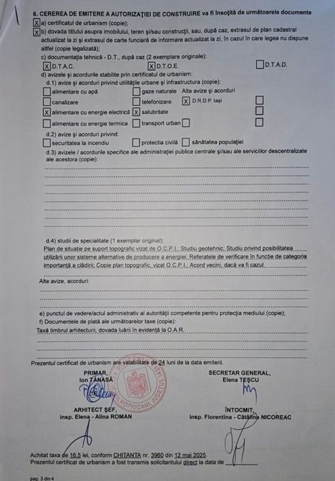 Teren intravilan Popricani, Iași.