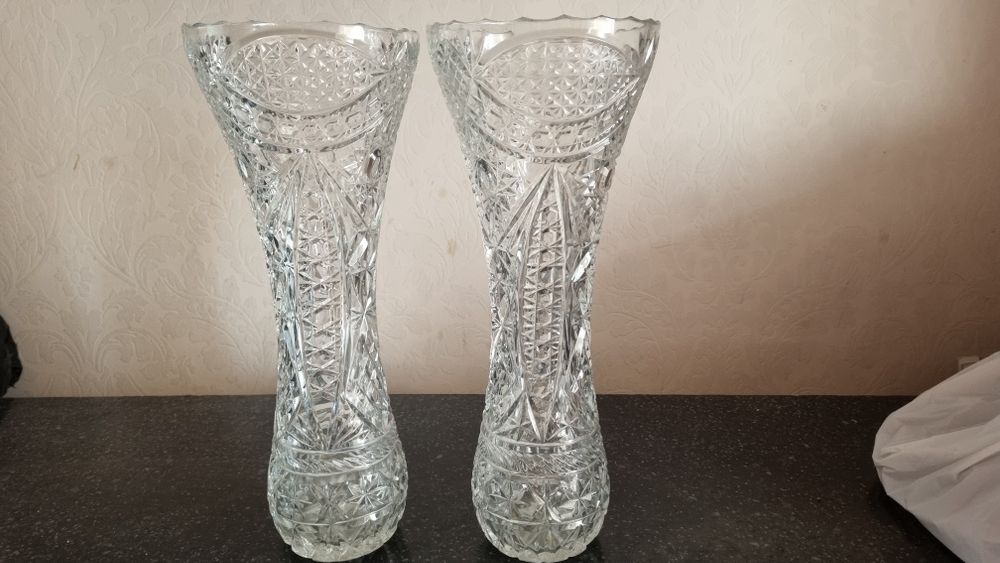 Хрустальные вазы дл