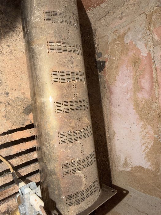 Sobă teracotă cu convector pe gaz