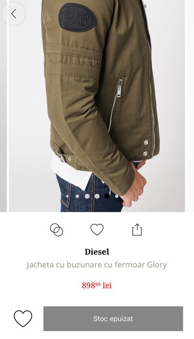 Jacheta premium Diesel primavara marime S