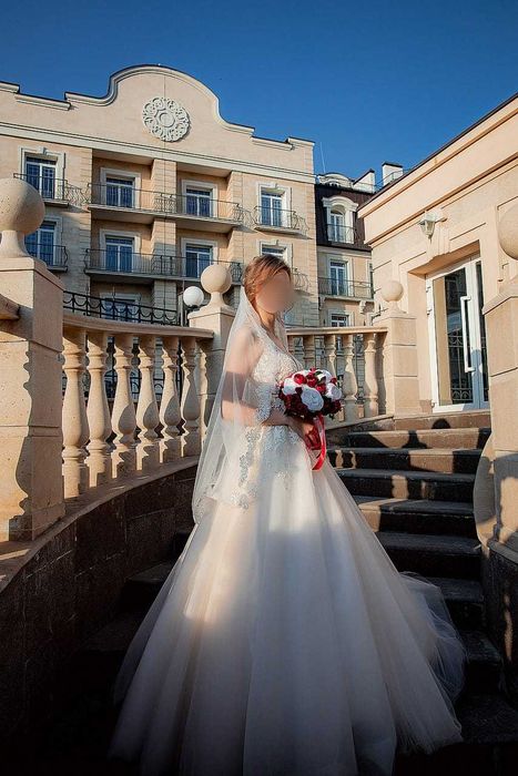 Нежное свадебное платье