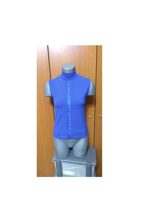 Maleta/ Bluza M&S albastra pe gat fara maneci, M