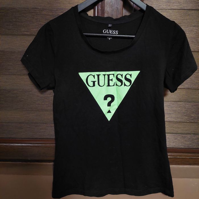 Тениска GUESS. Размер XL. Черна