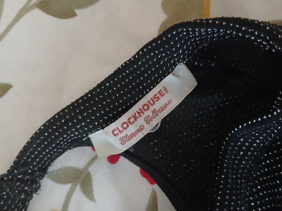Body Clockhouse M negru cu efect metalizat, mânecă lungă