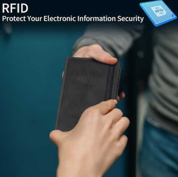 Suport pasaport/acte cu protectie RFID