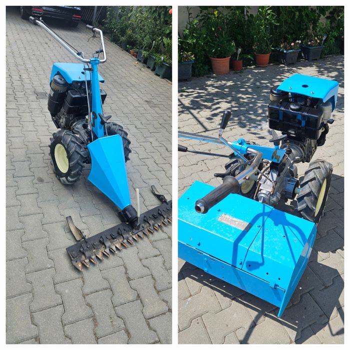 Vand motocultor profesional diesel cu freza și lamă de cosit