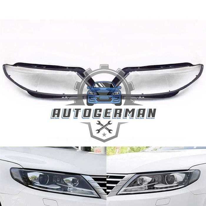 Капаци фарове Volkswagen CC 2013-2018 стъкло фар ксенон Xenon ляв десен капак фар Фолксваген ЦЦ прозрачен ремонт резервни части автомобил