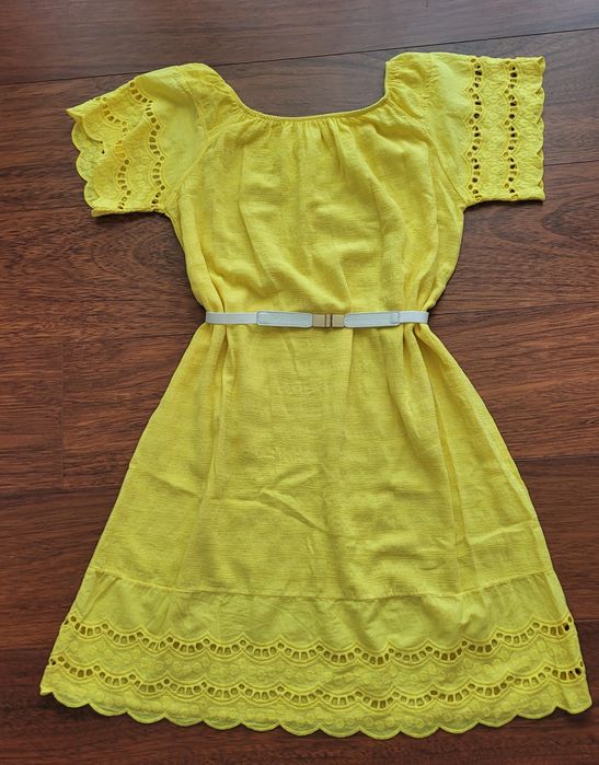 Rochie galbenă, bumbac