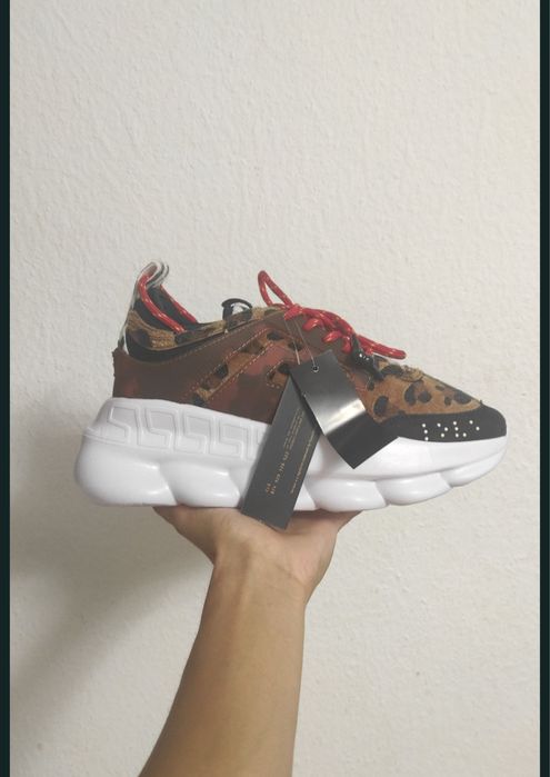 Versace chain reaction leopard