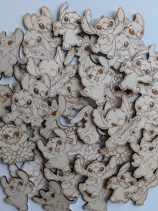 Дървени фигурки за оцветяване