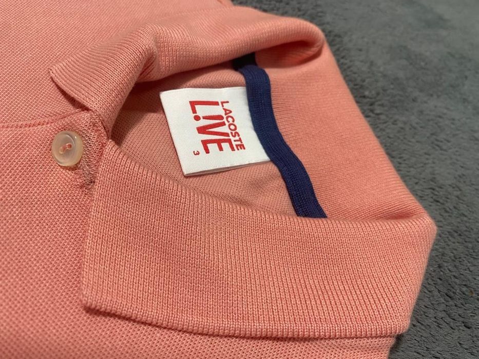Tricou nou original Lacoste Live model Polo bumbac marimea 3