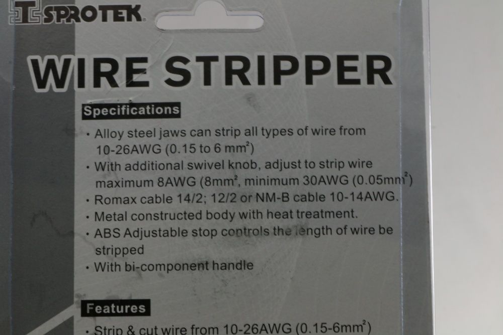 клещи 200 мм за сваляне на изолация и кримпване, Германия