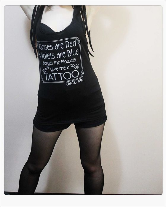 Maieu elastic TATTOO Rock Goth Punk