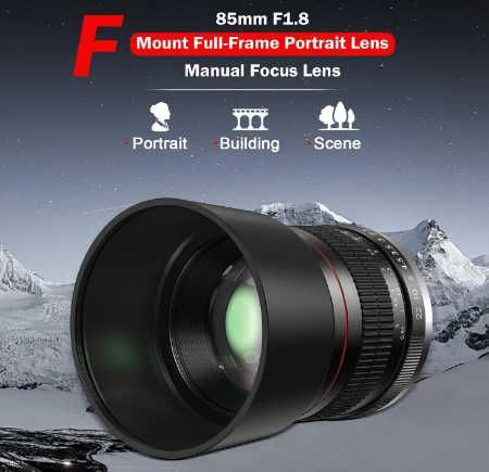 BENOISON 85 мм f1.8 портретен обектив, F обектив за Nikon