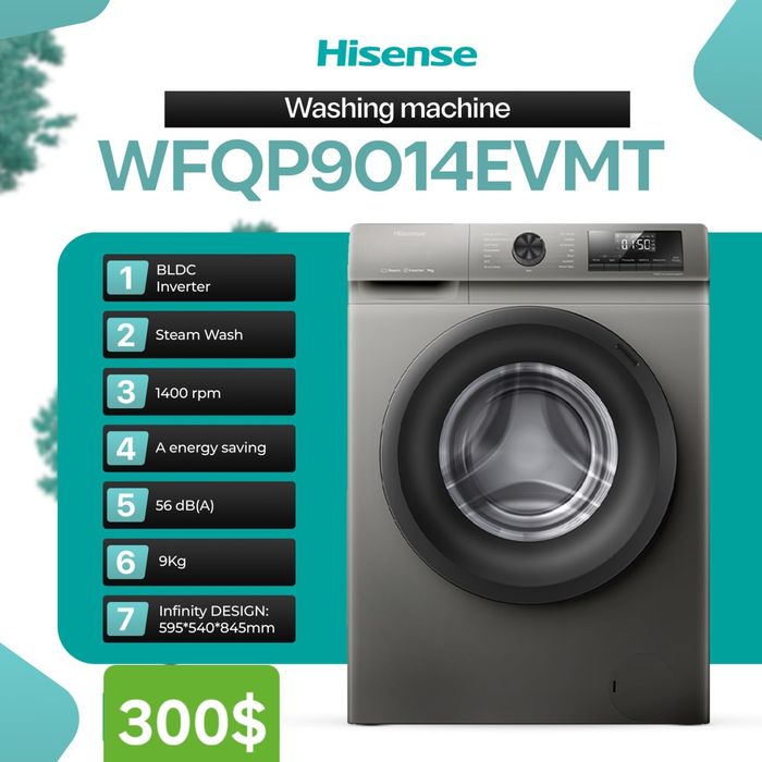 Кир мошина Hisense 20 йил кафолат