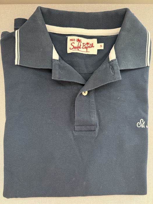 Тениска Saint Barth, тъмно синя