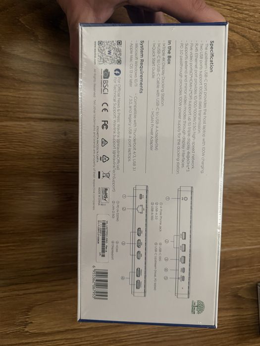 Statie andocare wavlink sm770 triplu hdmi 10gbps,enthernet 2.5G