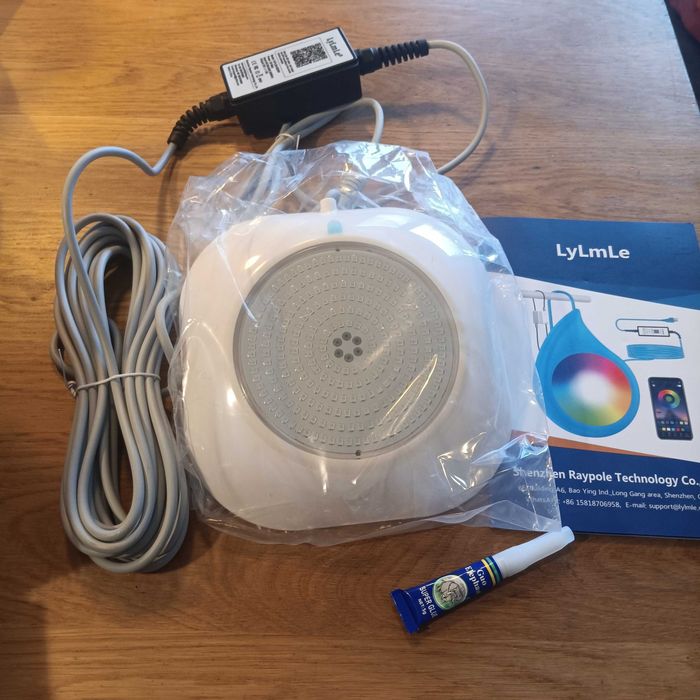 НОВ! Магнитен LED прожектор за басейн LyLmLe 20W – RGB, APP управление