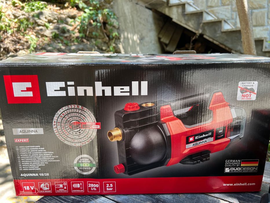 Помпа за вода Einhell с батерия и зарядно