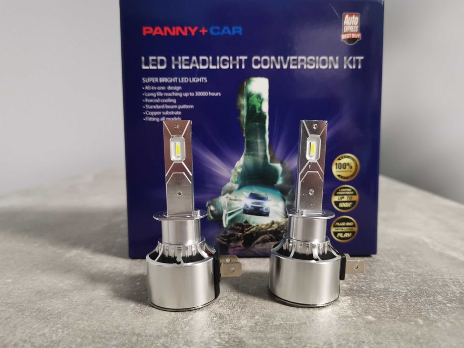 LED крушки за фарове, H1 H7 H4 HB3 HB4 Н15 9-32V 44W 4000LM 6500K гр ...