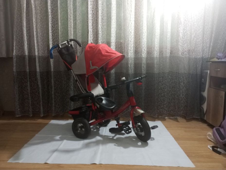 Детский велосипед коляска