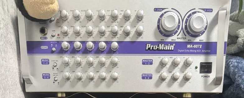 4-канальный усилитель Pro-Main MA-607 II с эффектом Echo Корейский