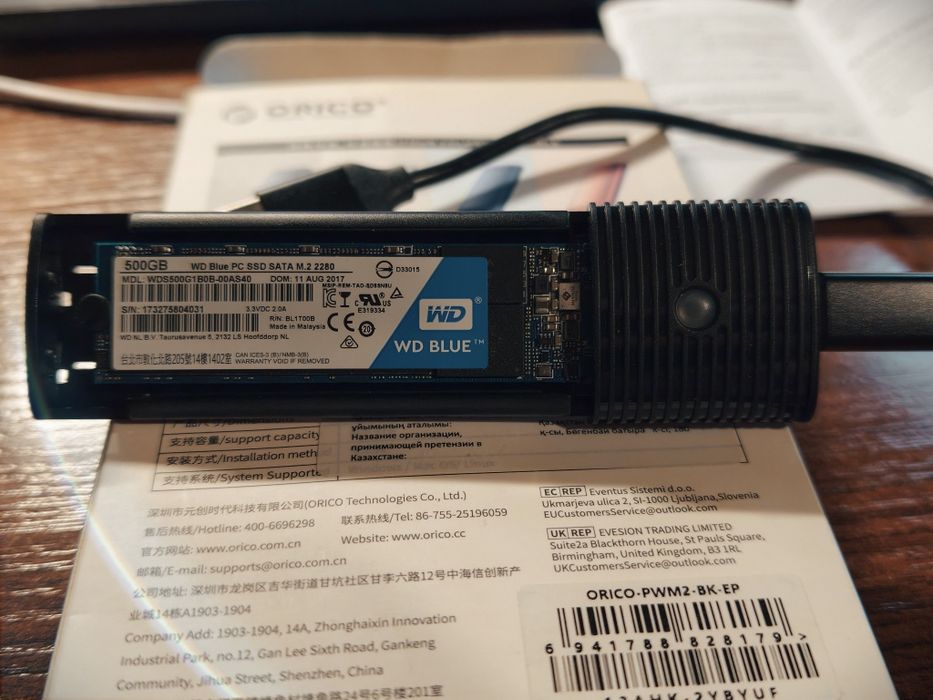 Продам SSD M.2 500gb