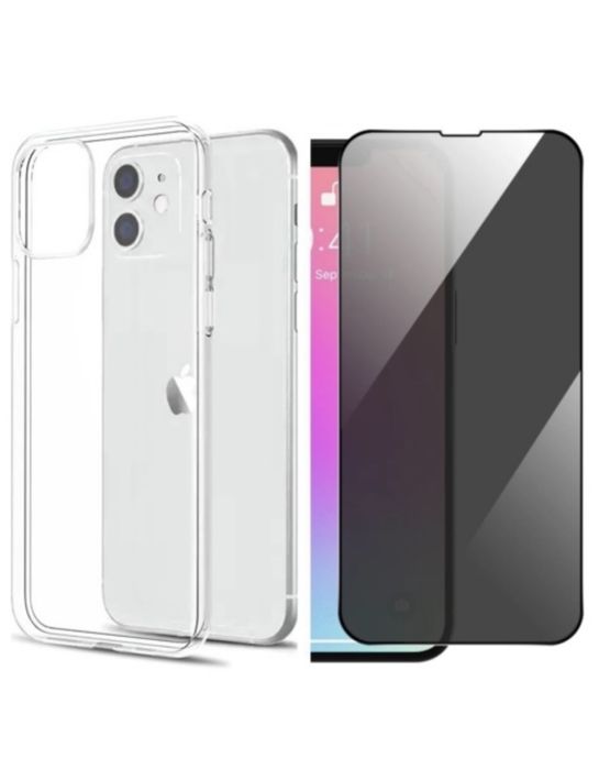 Iphone 14/15/16E/17 PRO MAX Husa Tpu HD + Folie Sticla Curbata 7D 22D