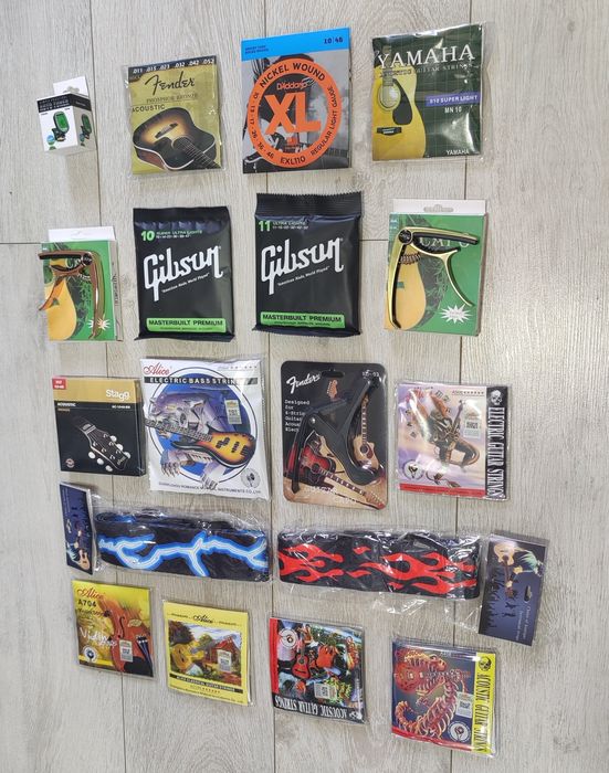 Струны ремни гитара электрогитара каподастр