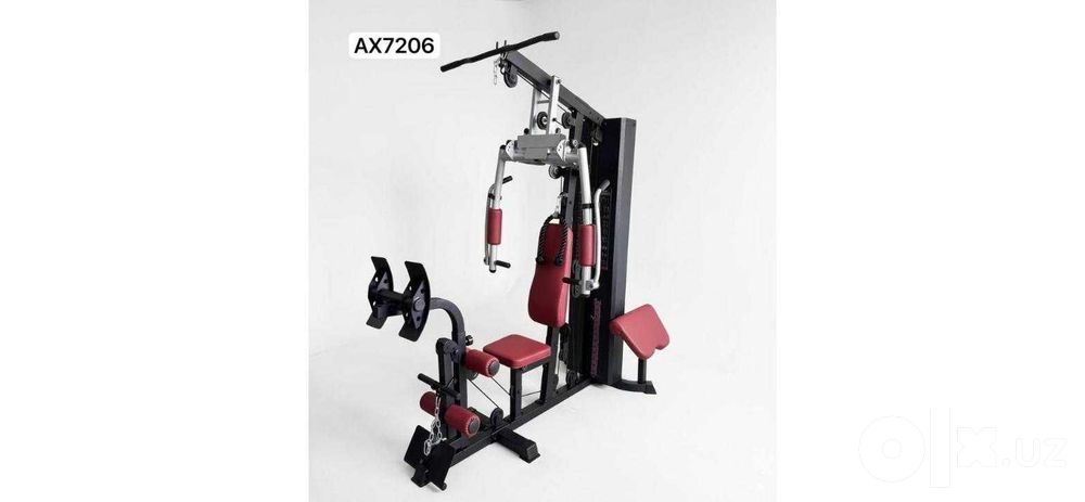 Силовой тренажёр AXELUS AX-7206, груз 45 кг, до 120 кг