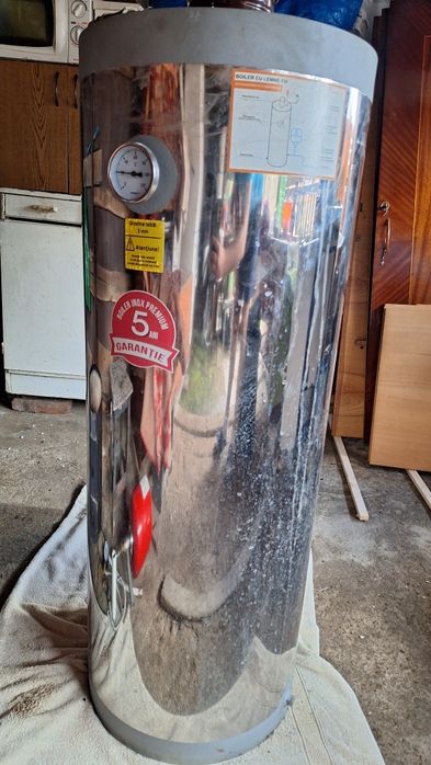 Boiler pe lemne - 90L , inca este in garantie