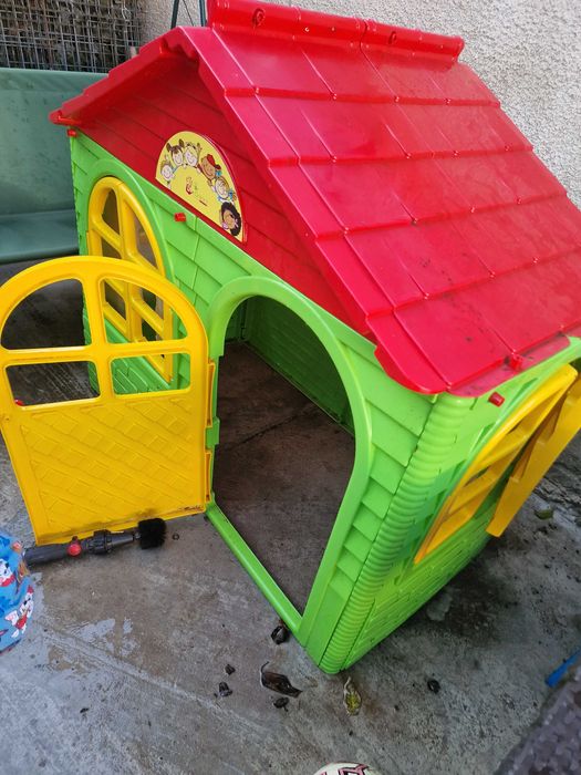 Căsuță de joacă pentru copii colorată, rezistentă ideală curte grădină