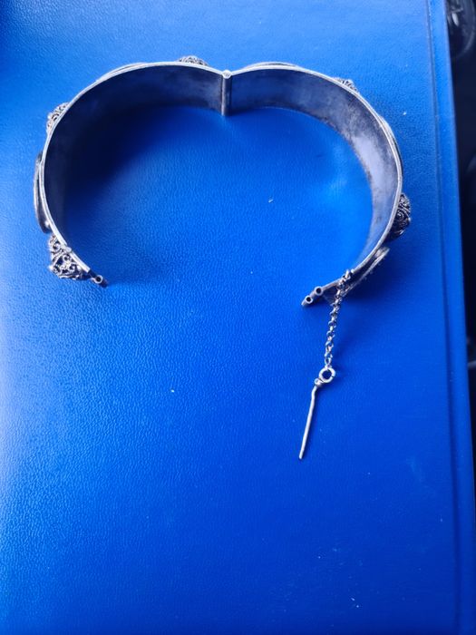 N bratara argint masiv 925 araba,Allah,fixa 62 mm ,model deosebit