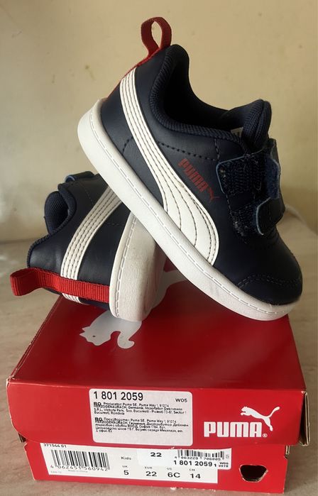 Оригинални детски кожени маратонки Puma