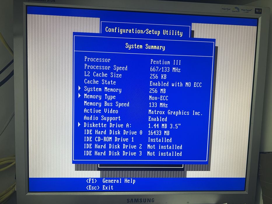 PC old gaming IBM Pentium 3