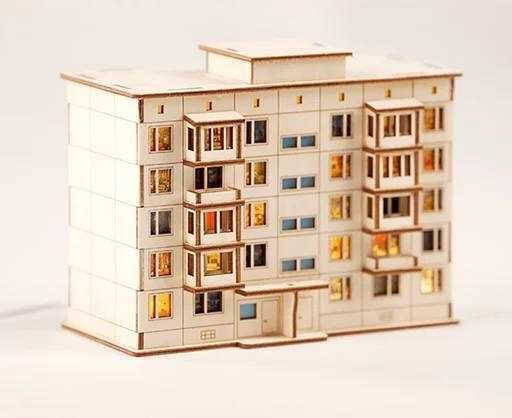 Binolar va uylar maketi | Lazer kesish xizmati