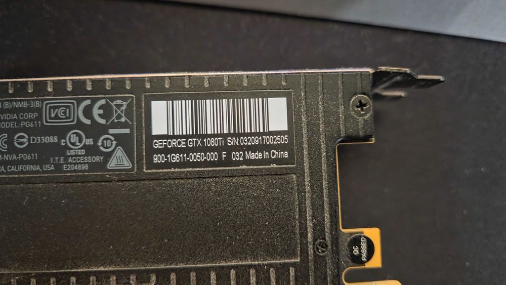 Видео карта Nvidia GTX 1080 ti Founders Edition