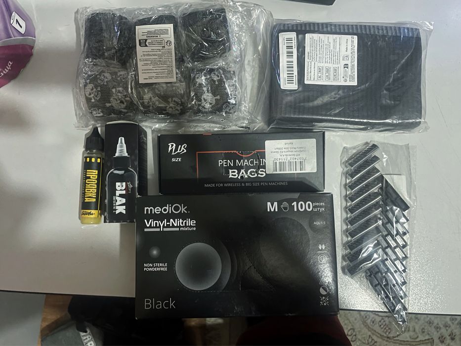 Тату машинка + расходники для тату