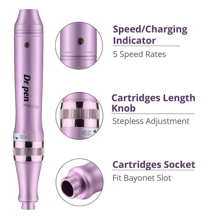 Dr. Pen Ultima M7-W, Dermapen, Безжичен, Микронидлинг, Против бръчки, Премахване на петна, Уред за мезотерапия