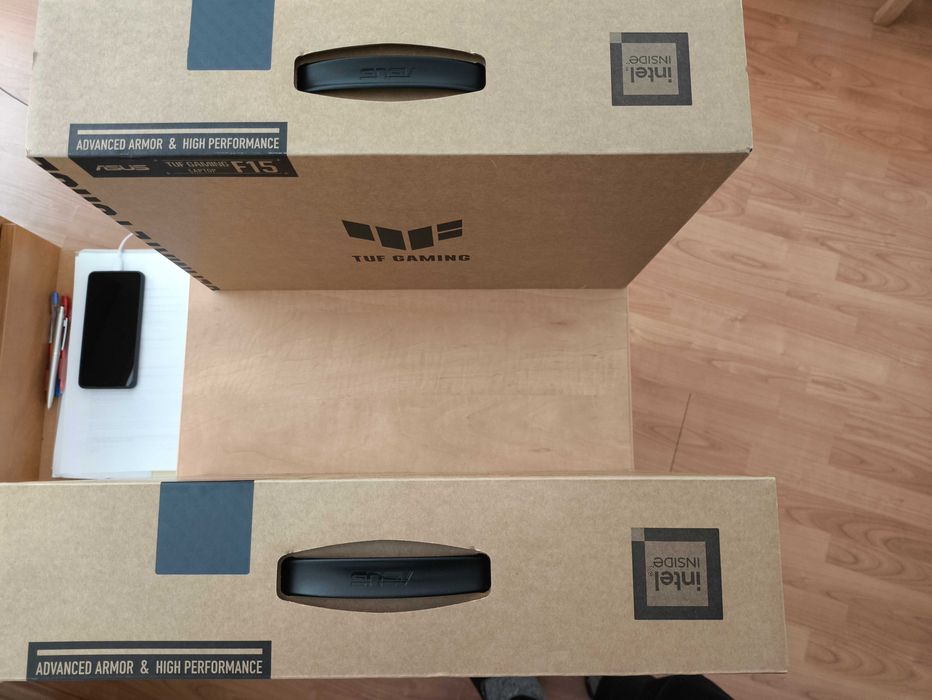 ЧИСТО НОВ Гейминг лаптоп ASUS TUF i5-12500H, 17.3'', 16GB / 512GB SSD