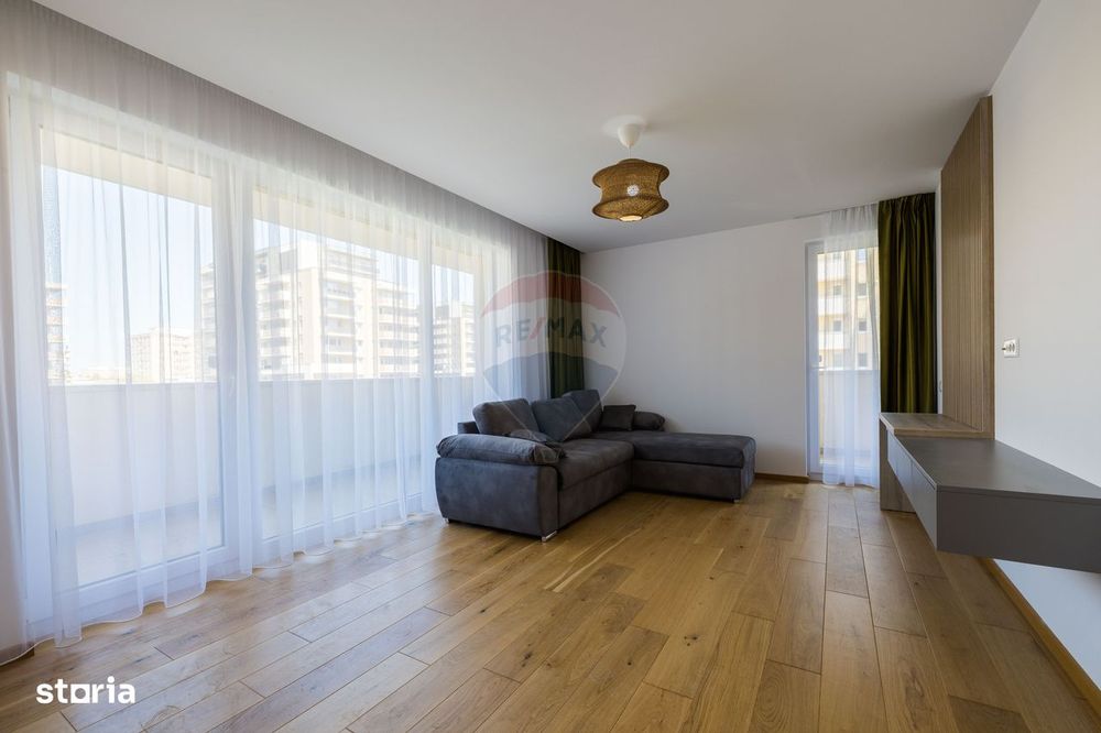 Apartament 2 camere în Urban Plaza. Vedere spre parc. Mobilat complet.