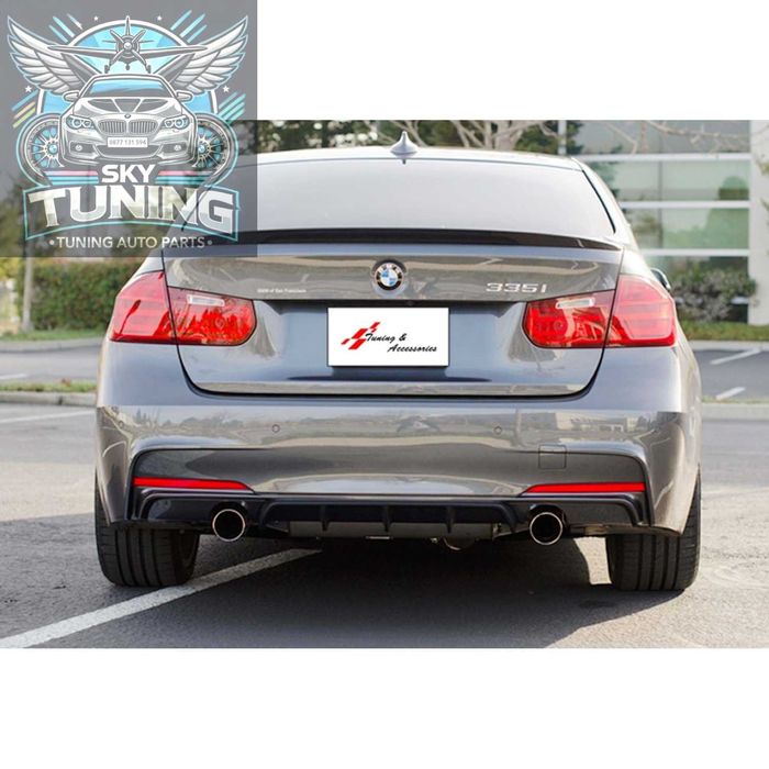 Дифузьор / добавка за задна броня за БМВ Ф30 - Ф31 / BMW F30 Diffuser