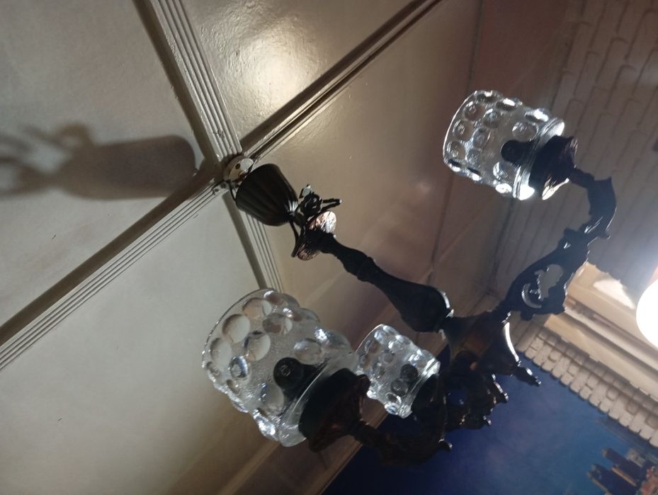 Люстра ссср советских времён рабочая 3 рожка не дорого