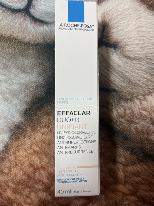 La roche posay effaclar duo + (крем с цвят)